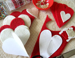 heart ornaments step 1