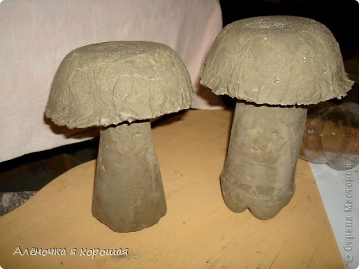 Мои первые грибочки из цемента!!!. Фото 8