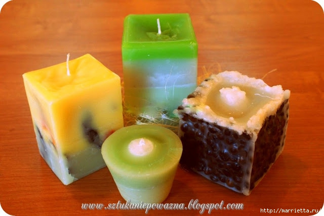 Создаем свечи с использованием пищевых продуктов и природных материалов (36)