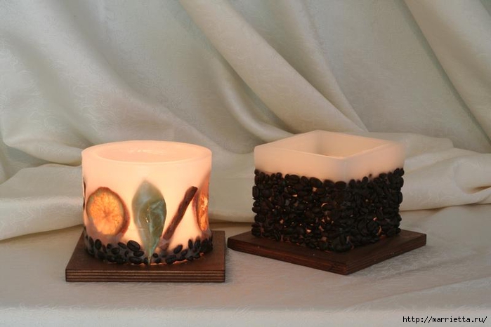 Создаем свечи с использованием пищевых продуктов и природных материалов (40)