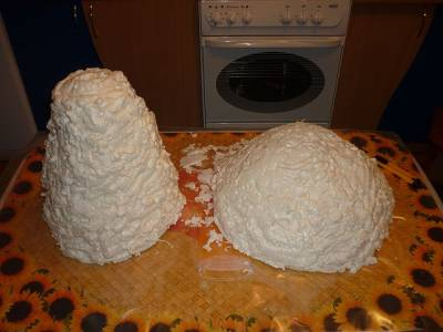 Как сделать грибочки из пенопласта и монтажной пены (27) (400x300, 77Kb)
