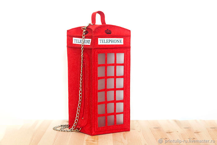 Шьем сумку «Telephone Box» из фетра своими руками, фото № 34