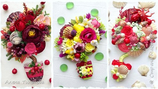 3 DIY идеи: оригинальные магнитики на холодильник с цветами и ракушками! Фото и видео мастер-классы фото 1