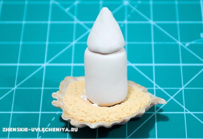 Морской домик, лепка