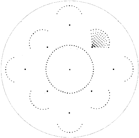 Нитяная графика (изонить (изображение нитью), ниточный дизайн) — графическое изображение, выполненное нитками на любом твёрдом основании. Схема для сверления дисков 4